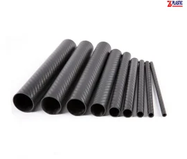Carbon fiber round tubing from 76Plastic with custom sizes